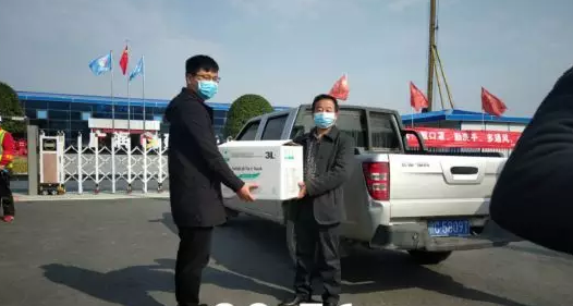 教體新區熱心捐贈口罩，萬焱建設定不負工期！