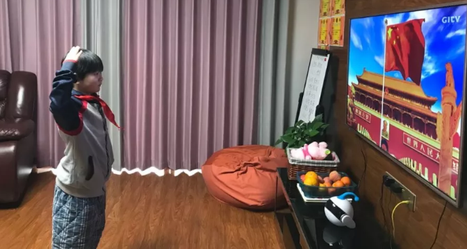 昌黎線上“升旗儀式” | 隔離病毒，但不隔離對祖國的熱愛